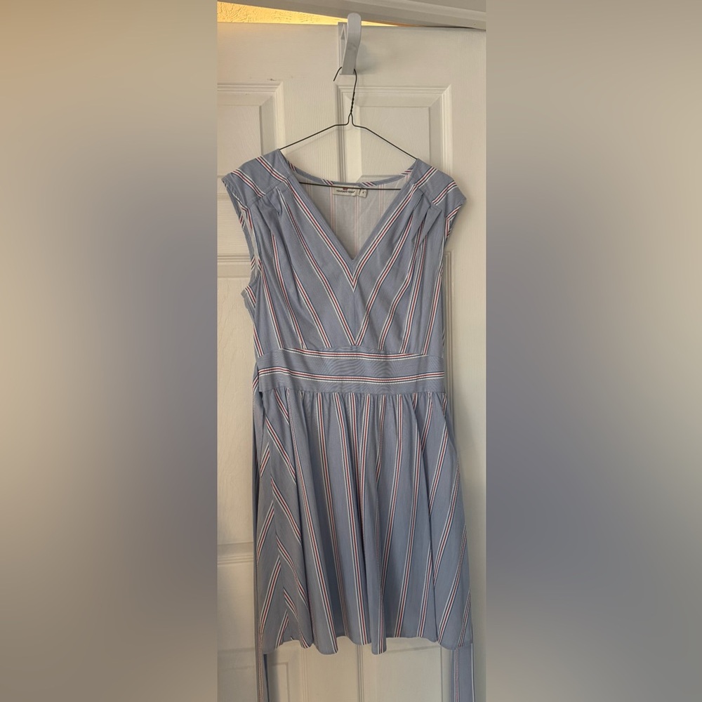 Vineyard Vines Blue and Pink Striped Dress